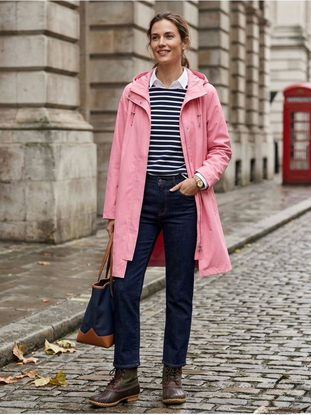 𝙲𝙾𝚂 oversized Jacket with drawstrings in Pink with Hood Size S